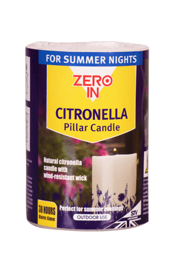 Zero In Citronella Pillar Candle