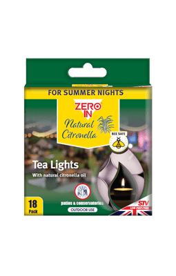 Zero In Citronella Tea Lights - 18 pack