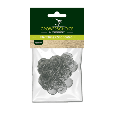 Zinc Coated Plant Rings 2.5cm 50pk