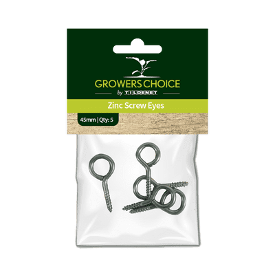 Zinc Screw Eyes 45mm 5pk