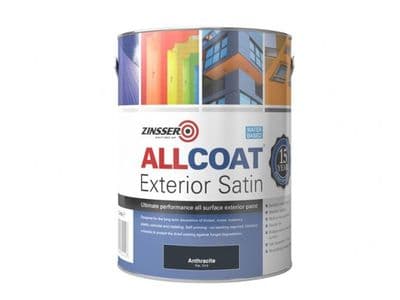 Zinsser Allcoat Exterior Water Based Satin Anthracite - 2.5L