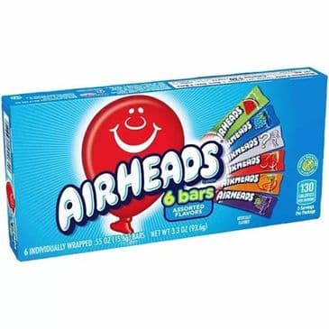Airheads 6 Bars Assorted