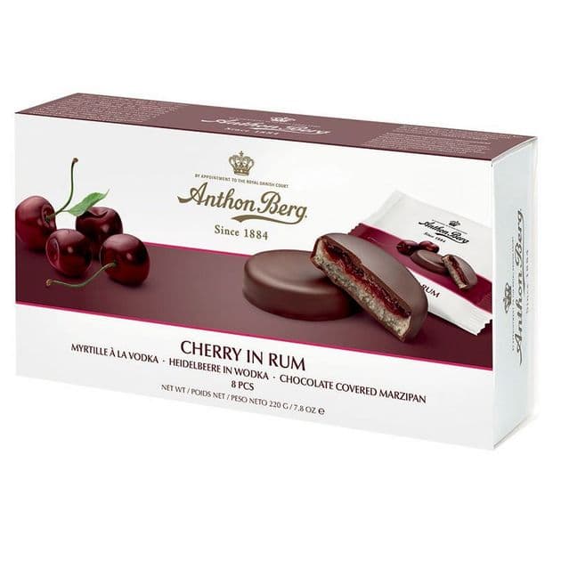 Anthon Berg Cherry in Rum with Marzipan Dated JULY 26