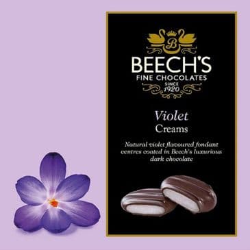 Beech's Dark Chocolate Violet Creams VEGAN