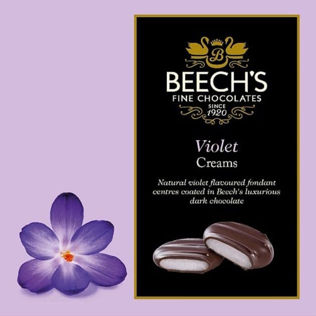 Beech's Dark Chocolate Violet Creams VEGAN