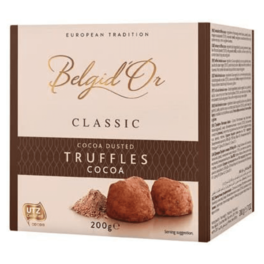 Belgid Or Belgian Classic Cocoa Dusted Truffles