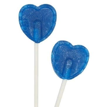 Blue Raspberry Heart Lolly