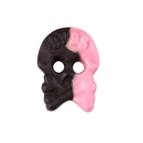 BUBS Raspberry Liquorice Foam Skulls VEGAN
