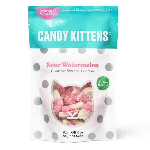 Candy Kittens Sour 140g Watermelon VEGAN