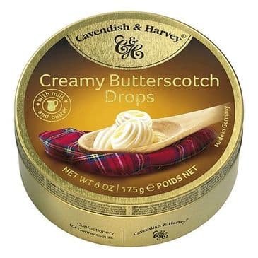 Cavendish & Harvey Butterscotch Drops (Travel Tin)