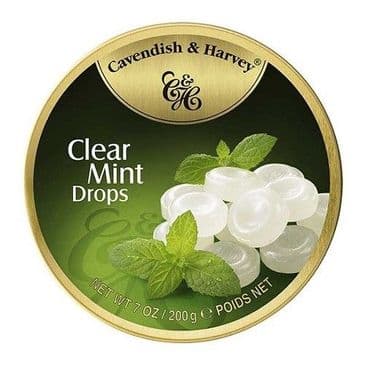 Cavendish & Harvey Clear Mint Drops (Travel Tin)