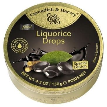 Cavendish & Harvey Filled Liquorice Drops (Travel Tin)