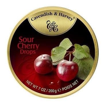 Cavendish & Harvey Sour Cherry Drops (Travel Tin)