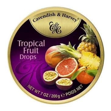 Cavendish & Harvey Tropical Fruit Drops (Travel Tin)