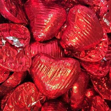 Chocolate Heart - Red Foil