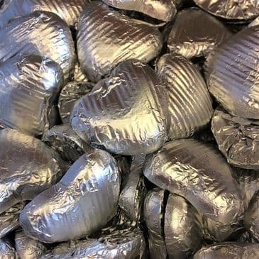 Chocolate Heart - Silver Foil