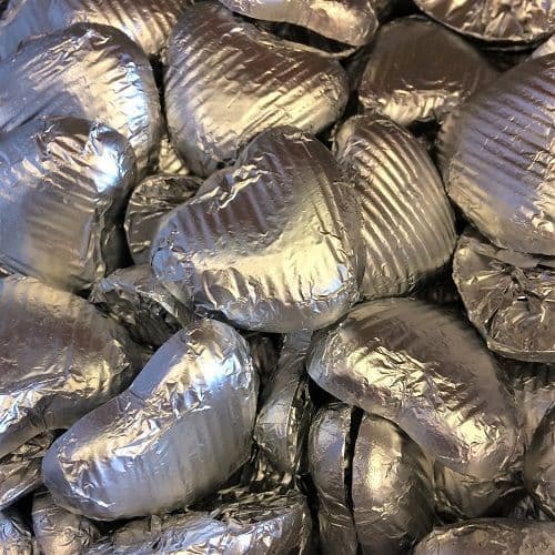 Chocolate Heart - Silver Foil