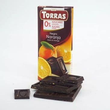 Dark Chocolate with Orange (no added sugar)