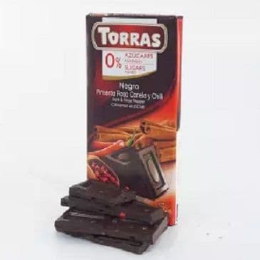 Dark Chocolate with Pepper, Cinnamon and Chilli (no Added Sugar)