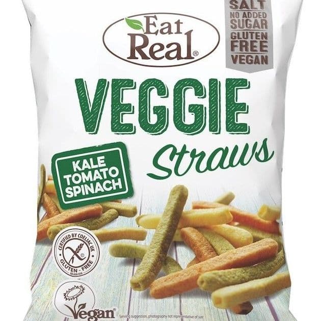 Eat Real Veggie Straws (Kale,Tomato,Spinach) VEGAN