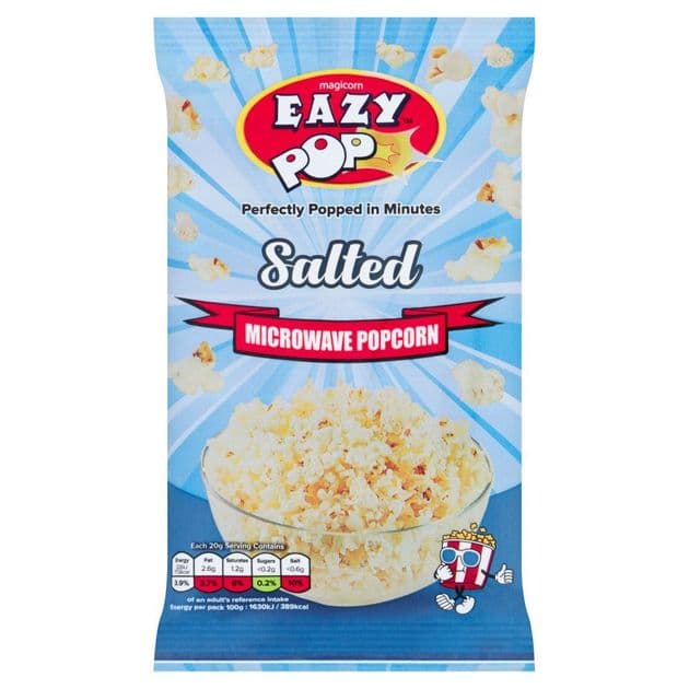 Eazy Pop Microwave Popcorn - Salted