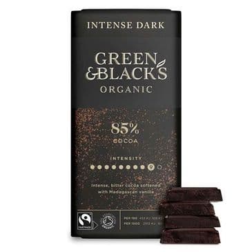 Green & Black's Organic 85% Intense Dark Chocolate Bar 90g