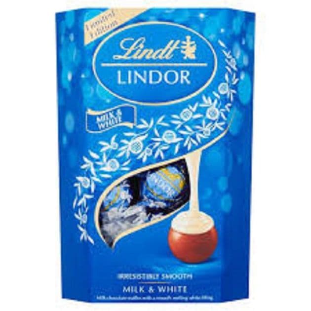 Lindt Lindor Milk & White 200g