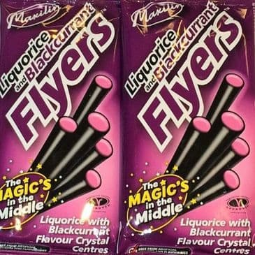Liquorice Flyers Blackcurrant (pack)