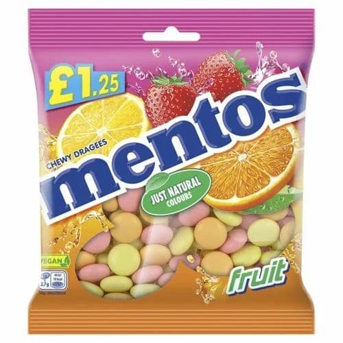 Mentos Fruit Bag 135g