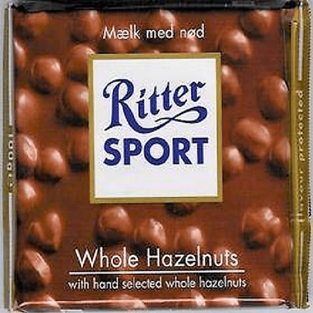 Ritter Sport Milk Whole Hazelnuts
