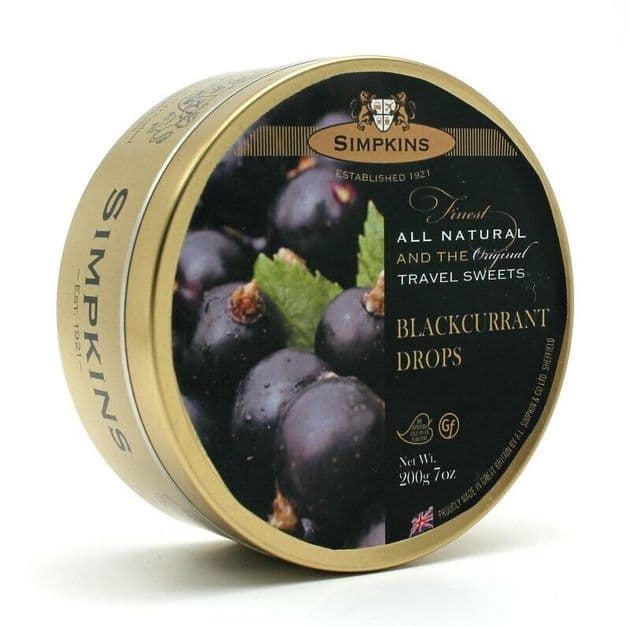 Simpkins Blackcurrant Drops (Travel Tin)