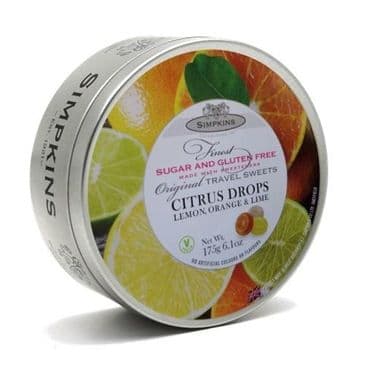 Simpkins Citrus SUGAR FREE Drops (Travel Tin)