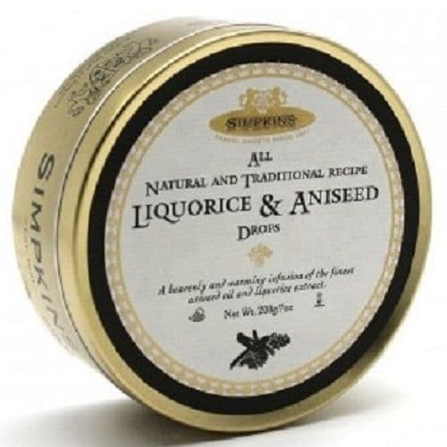 Simpkins Liquorice & Aniseed Drops (Travel Tin)