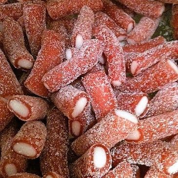 Sour Strawberry Tubes