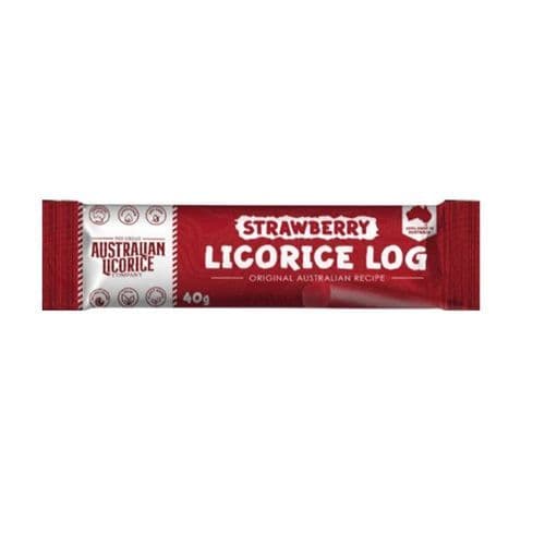 Strawberry Liquorice Log