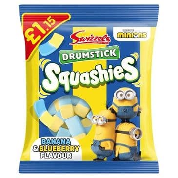 Swizzels Drumstick Squashies Minions Banana & Blueberry