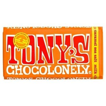 Tony's Chocolonely Milk Choc Caramel Sea Salt 180g FAIRTRADE