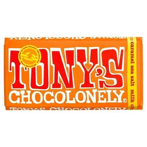 Tony's Chocolonely Milk Choc Caramel Sea Salt 180g FAIRTRADE