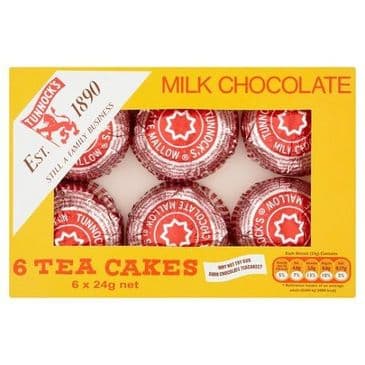 Tunnocks Milk Choc Teacakes (pack of 6)