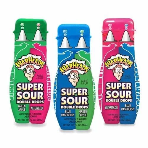 Warheads Super Sour Double Drops (flavour choice)