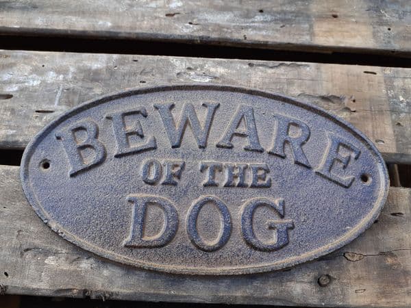Beware of The Dog (Brown)