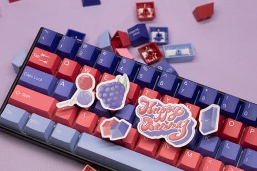 Tai-Hao ABS Cubic Blueberry&Strawberry 308 Keys Combo Keycap Set
