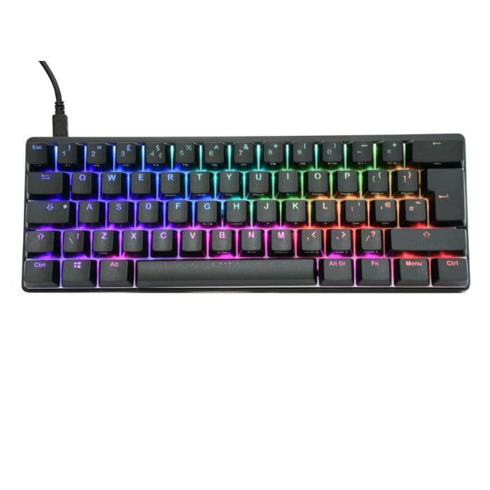 Vortexx Keyboard Vortex Pok3r RGB Backlit Black Gaming Keyboard