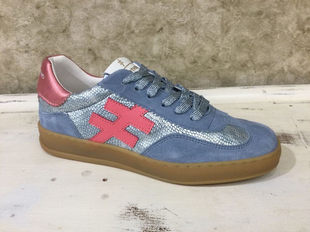 Another Trend A032C126 Denim / Pink Trainer