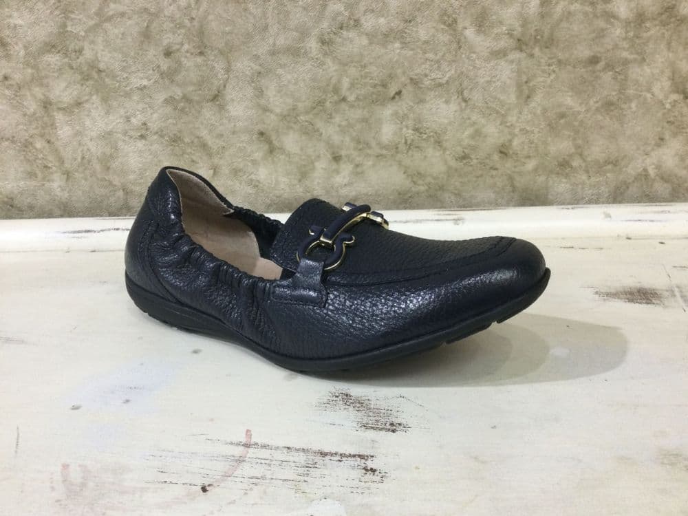 Caprice 24654-42 Navy Leather Loafer