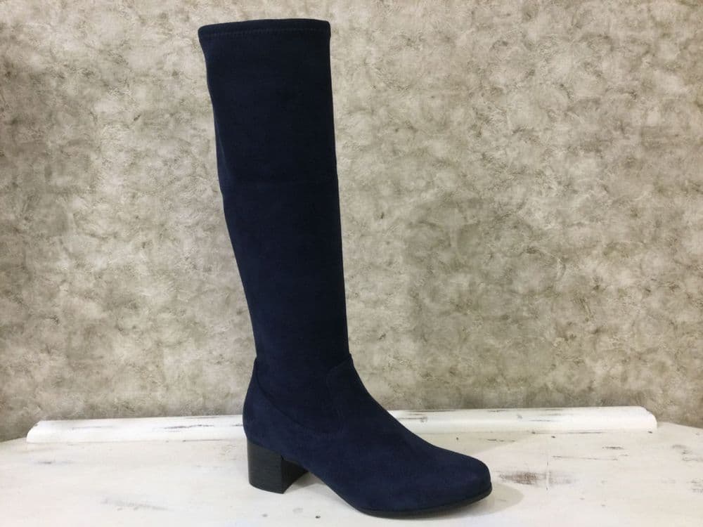 Caprice 25507-47 868 Navy Stretch Long Leg Boot