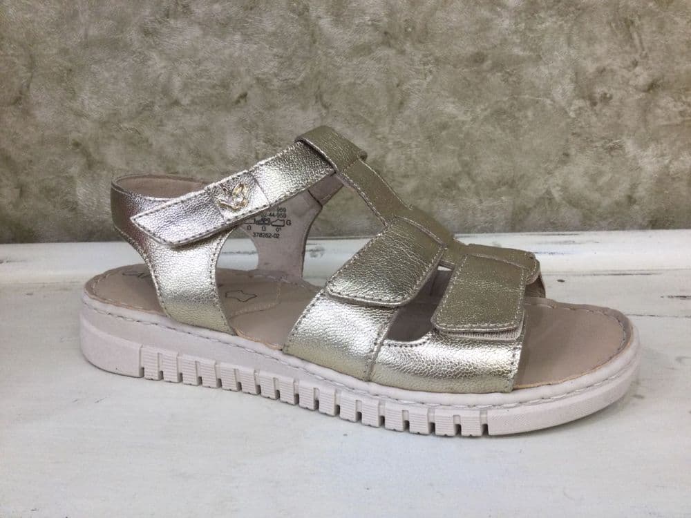 Caprice 28102-44 Platinum Metallic Sandal (2)