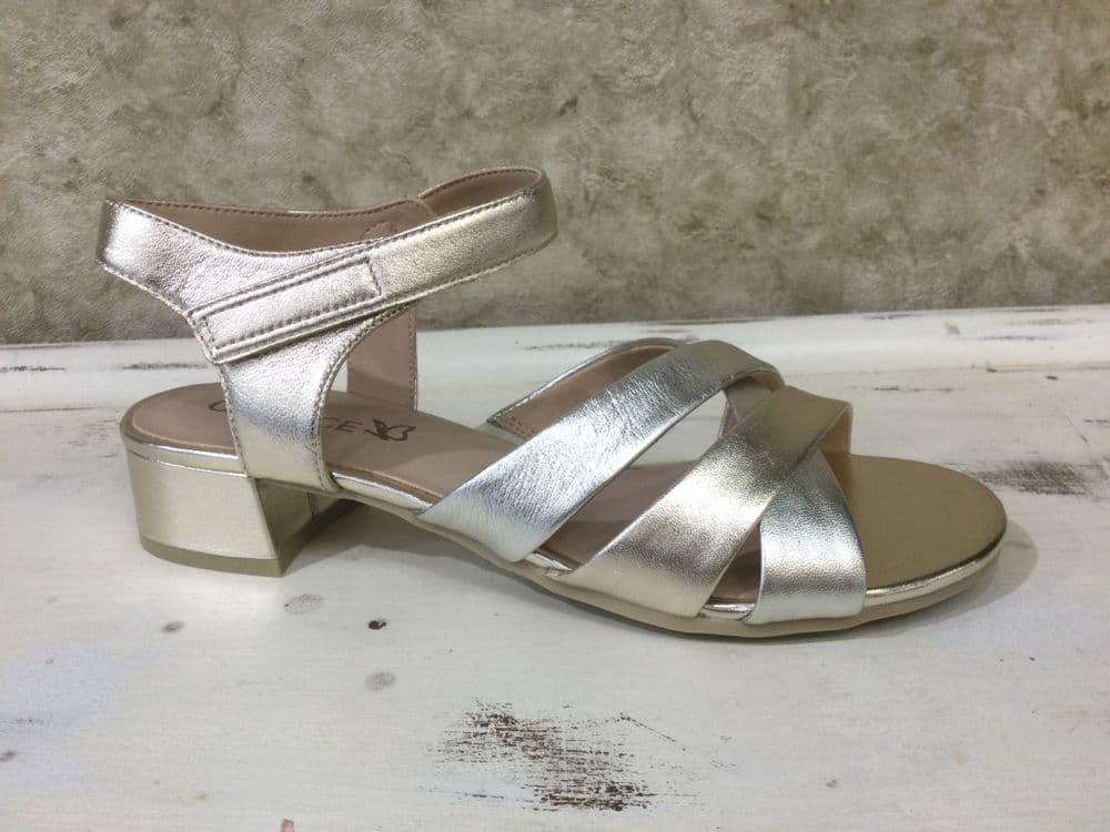 Caprice 28201-46 Metallic Mix Low Heeled Sandal