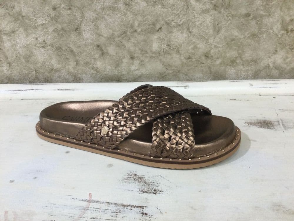 Carmela 163053 Bronze Crossover Mule
