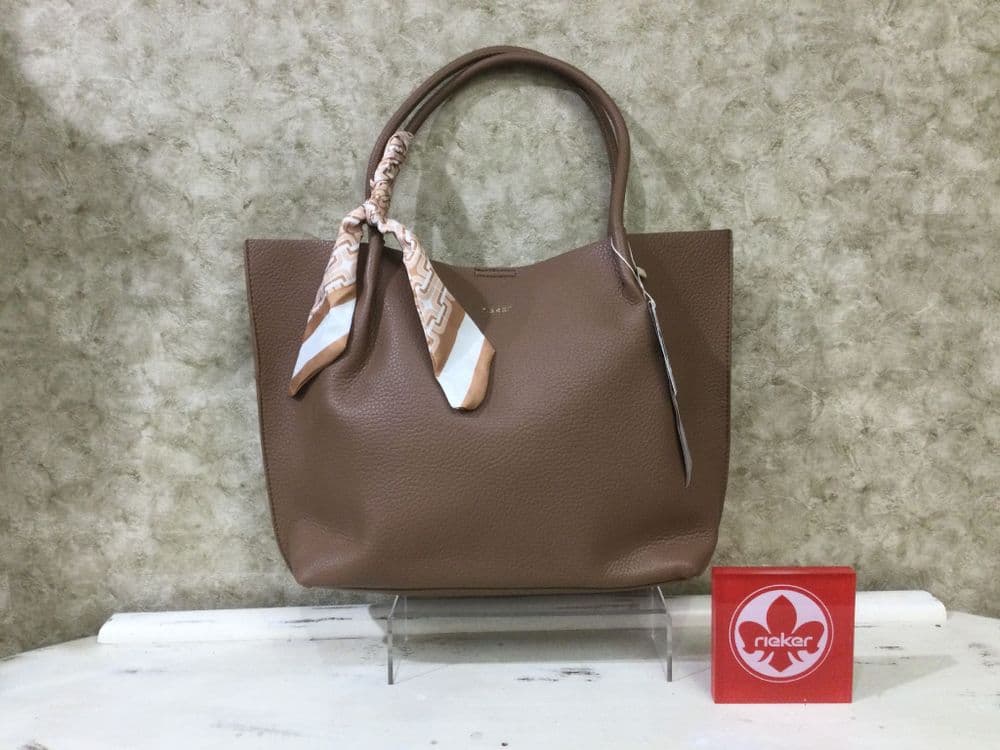 Handbag H1399-24 Light Brown Pu Leather Shopper